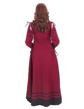 MIA Cotton Burgundy – XV-XVI Century Inspired Medieval Viking Renaissance Dress